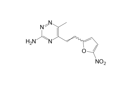 3-amino-6-methyl-5-[2-(5-nitro-2-furyl)vinyl]-as-triazine
