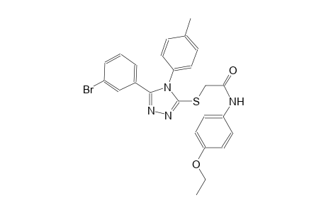 2-{[5-(3-bromophenyl)-4-(4-methylphenyl)-4H-1,2,4-triazol-3-yl]sulfanyl}-N-(4-ethoxyphenyl)acetamide