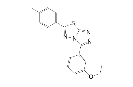 3-(3-ethoxyphenyl)-6-(4-methylphenyl)[1,2,4]triazolo[3,4-b][1,3,4]thiadiazole