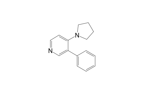 3-phenyl-4-(1-pyrrolidinyl)pyridine