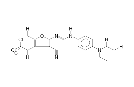 (E)-N2-5-METHYL-4-(2,2,2-TRICHLOROETHYL)-3-CYANOFUR-2-YL-N1-(PARA-DIETHYLAMINOPHENYL)FORMAMIDINE (ISOMER 1)