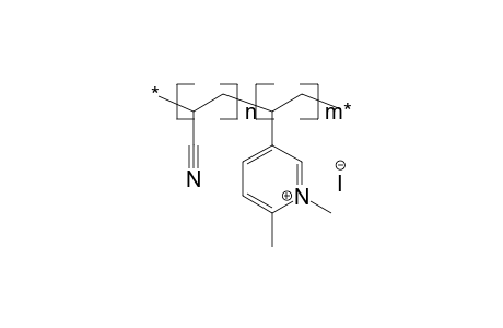 Poly(acrylonitrile-co-1,2-dimethyl-5-vinylpyridinium iodide), 13:1