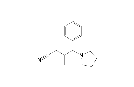 3-Methyl-4-phenyl-4-(pyrrolidin-1'-yl)butanenitrile