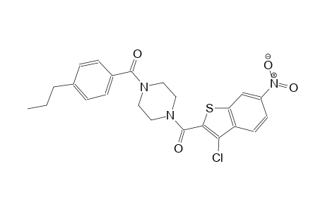 1-[(3-chloro-6-nitro-1-benzothien-2-yl)carbonyl]-4-(4-propylbenzoyl)piperazine
