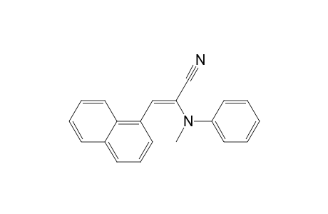2-Propenenitrile, 2-(methylphenylamino)-3-(1-naphthalenyl)-, (E)-