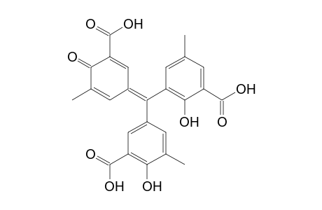 Benzoic acid, 3-[(3-carboxy-4-hydroxy-5-methylphenyl)(3-carboxy-5-methyl-4-oxo-2,5-cyclohexadien-1-ylidene)methyl]-2-hydroxy-5-methyl-