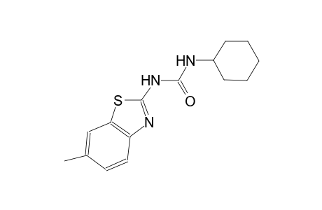N-cyclohexyl-N'-(6-methyl-1,3-benzothiazol-2-yl)urea