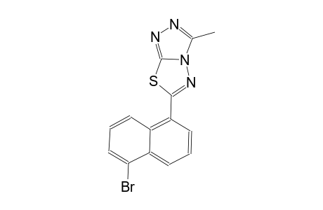[1,2,4]triazolo[3,4-b][1,3,4]thiadiazole, 6-(5-bromo-1-naphthalenyl)-3-methyl-