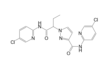1H-pyrazole-1-acetamide, N-(5-chloro-2-pyridinyl)-3-[[(5-chloro-2-pyridinyl)amino]carbonyl]-alpha-ethyl-