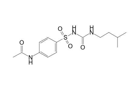 1-[(p-acetamidophenyl)sulfonyl]-3-isopentyurea