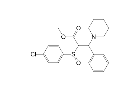 methyl 2-(p-chlorophenylsulphinyl)-3-phenyl-3-piperidinopropanoate