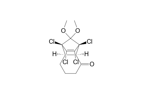 1,4-Methanonaphthalen-5(1H)-one, 1,2,3,4-tetrachloro-4,4a,6,7,8,8a-hexahydro-9,9-dimethoxy-, (1.alpha.,4.alpha.,4a.beta.,8a.beta.)-(.+-.)-