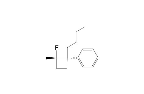 2-Butyl-1-fluoro-1-methyl-t-2-phenylcyclobutane