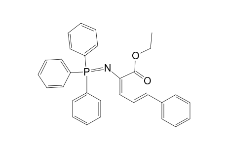 2,4-Pentadienoic acid, 5-phenyl-2-[(triphenylphosphoranylidene)amino]-, ethyl ester