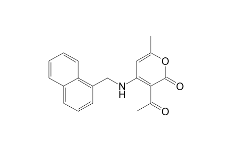 3-Acetyl-6-methyl-4-((naphthalen-1-ylmethyl)amino)-2Hpyran-2-one