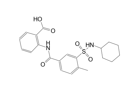 benzoic acid, 2-[[3-[(cyclohexylamino)sulfonyl]-4-methylbenzoyl]amino]-