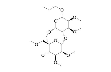 Propyl (5'R)-5',6-anhydro-(2',3',4',6'-tetramethoxy-.alpha.-D-lyxo-hexos-5'-ulopyranosyl)-(1-> 4)-2,3-dimethoxy-.beta.-L-gulopyranoside