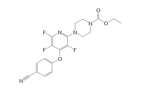 1-piperazinecarboxylic acid, 4-[4-(4-cyanophenoxy)-3,5,6-trifluoro-2-pyridinyl]-, ethyl ester