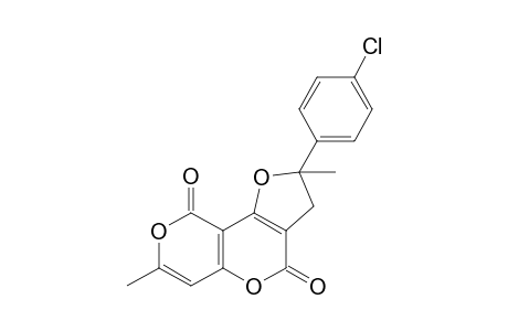 2-(4-Chlorophenyl)-2,7-dimethyl-2,3-dihydro-4H,9H-furo[3,2-c]pyrano[3,4-e]pyran-4,9-dione