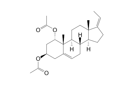 (17Z)-5,17-pregnadiene-1.alpha.,3.beta.-diol Diacetate