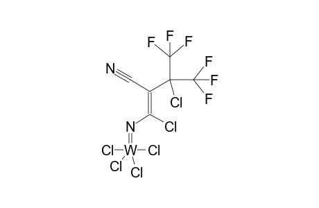 Tetrachloro{[1,3-dichlor-2-cyan-4,4,4-trifluor-3-(trifluormethyl)-1-butenyliden]imino}-wolfram