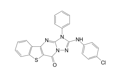 2-(4-Chloro-phenylamino)-1-(phenyl)benzo[4,5]thieno[3,2-d][1,2,4-tri-azolo][1,5-a]pyrimidin-5(1H)-one