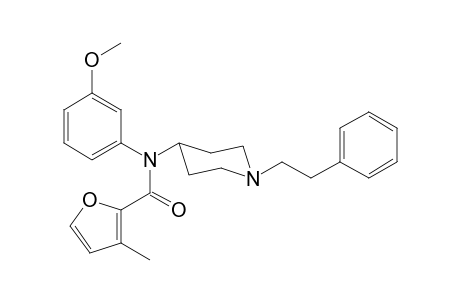 N-(3-Methoxyphenyl)-3-methyl-N-[1-(2-phenylethyl)piperidin-4-yl]furan-2-carboxamide