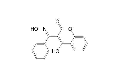 2H-1-Benzopyran-2-one, 4-hydroxy-3-[(hydroxyimino)phenylmethyl]-