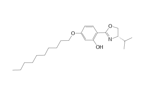 (4S)-4,5-Dihydro-2-(4'-decyloxy-2'-hydroxyphenyl])-4-isopropyloxazole