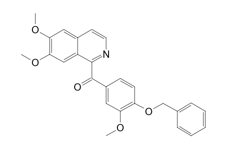 6,7-DIMETHOXY-3'-METHOXY-4'-BENZYLOXYOXOBENZYLISOQUINOLINE