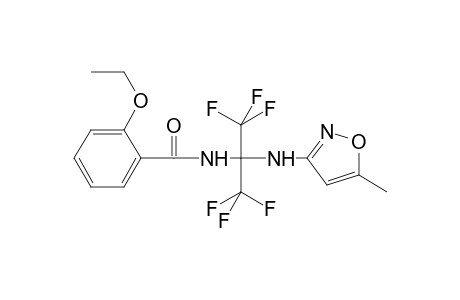 2-Ethoxy-N-{1,1,1,3,3,3-hexafluoro-2-[(5-methyl-1,2-oxazol-3-yl)amino]propan-2-yl}benzamide