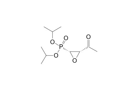 Phosphonic acid, (3-acetyloxiranyl)-, bis(1-methylethyl) ester, cis-