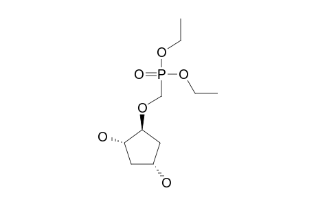 (1.alpha.,3.alpha.,4.beta.)-4-(Diethylphosphono)methoxycyclopentane-1,3-diol