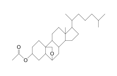 6b,19-Epoxy-5a-cholestan-3b-yl acetate
