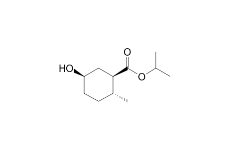 (1R*,2R*,5R*)-isopropyl 5-hydroxy-2-methylcyclohexanecarboxylate
