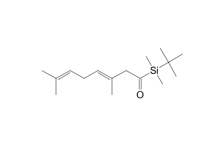 Silane, (1,1-dimethylethyl)(3,7-dimethyl-1-oxo-3,6-octadienyl)dimethyl-, (E)-