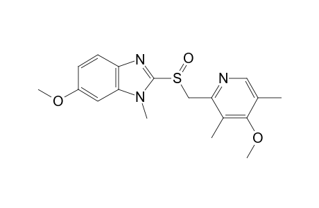 6-methoxy-2-[(4-methoxy-3,5-dimethylpyridin-2-yl)methylsulfinyl]-1-methylbenzimidazole
