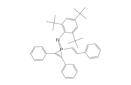 1-Styryl-2,3-diphenyl-1-(2',4',6'-tri-t-butylphenylimino)-.lambda(5).-phosphirene