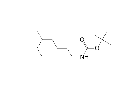 N-[(2E)-5-ethylhepta-2,4-dienyl]carbamic acid tert-butyl ester