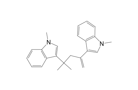 1H-Indole, 3,3'-(1,1-dimethyl-3-methylene-1,3-propanediyl)bis[1-methyl-