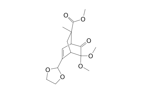 3,3-Dimethoxy-7-methoxycarbonyl-7-methyl-5-(2,5-dioxacyclopentyl)bicyclo[2.2.2]oct-5-en-2-one