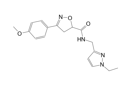 5-isoxazolecarboxamide, N-[(1-ethyl-1H-pyrazol-3-yl)methyl]-4,5-dihydro-3-(4-methoxyphenyl)-