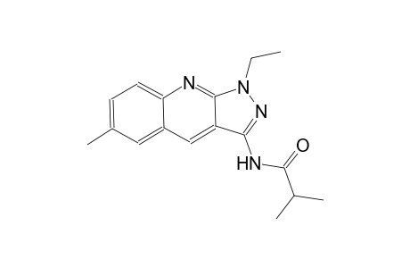 N-(1-ethyl-6-methyl-1H-pyrazolo[3,4-b]quinolin-3-yl)-2-methylpropanamide