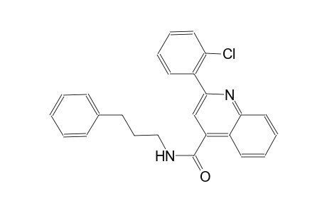 2-(2-chlorophenyl)-N-(3-phenylpropyl)-4-quinolinecarboxamide