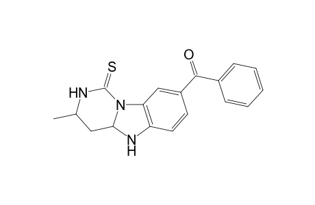 3,4,4a,5-Tetrahydro-8-benzoyl-3-methylpyrimido[1,6-a]benzimidazol-1(2H)thione