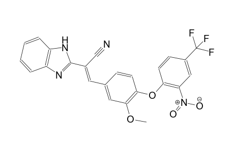 1H-benzimidazole-2-acetonitrile, alpha-[[3-methoxy-4-[2-nitro-4-(trifluoromethyl)phenoxy]phenyl]methylene]-