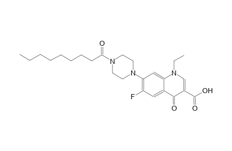 1-ethyl-6-fluoro-7-(4-nonanoyl-1-piperazinyl)-4-oxo-1,4-dihydro-3-quinolinecarboxylic acid