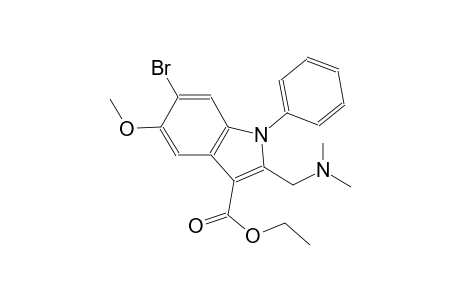 ethyl 6-bromo-2-[(dimethylamino)methyl]-5-methoxy-1-phenyl-1H-indole-3-carboxylate