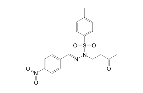 4-Methyl-N-[(E)-(4-nitrophenyl)methyleneamino]-N-(3-oxobutyl)benzenesulfonamide