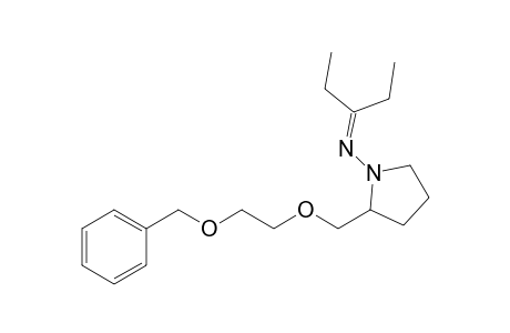 2-(Benzyloxyethoxy)methyl 1-(pent-3-ylideneamino)pyrrolidine